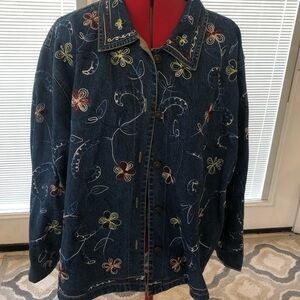 Embroidered Denim Jacket